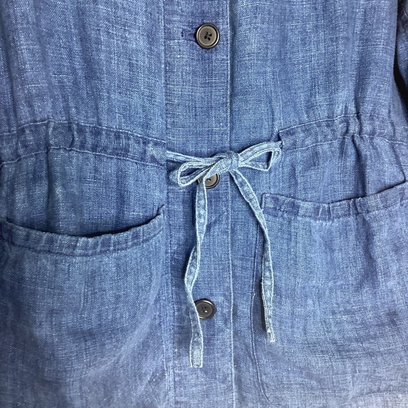 Lauren Dry Goods Supply Linen Chambray Chore Jacket Lg - Picture 4 of 10